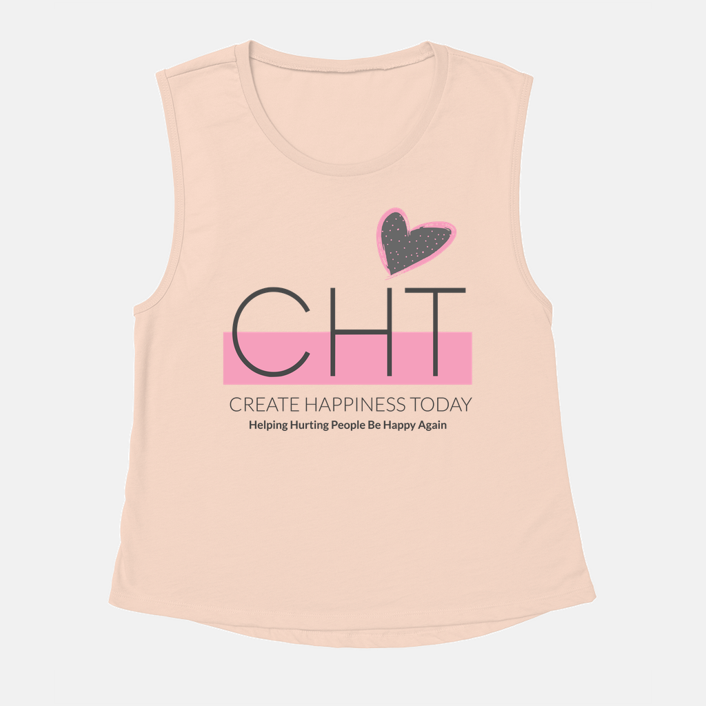 CHT Logo Flowy Scoop Muscle Tank